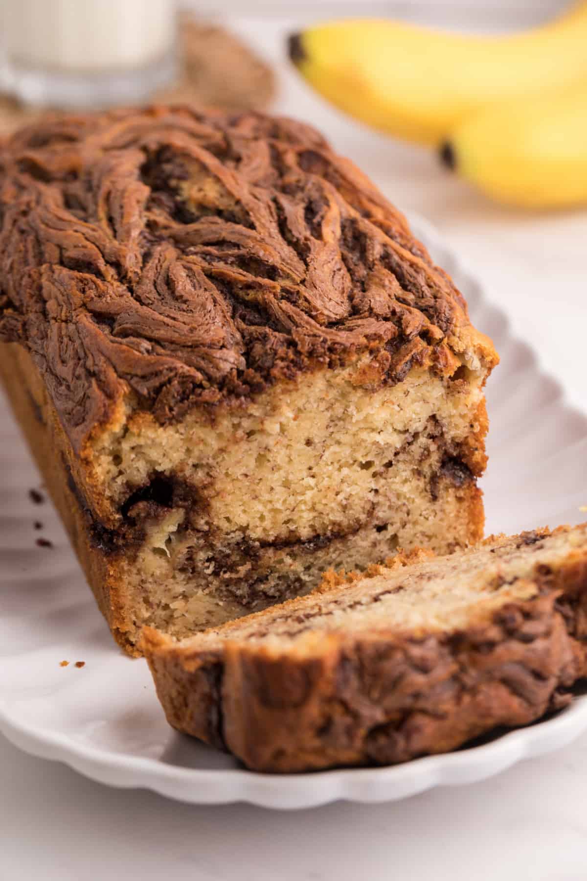 food, with Nutella Banana Bread