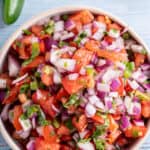 food, with Pico de Gallo