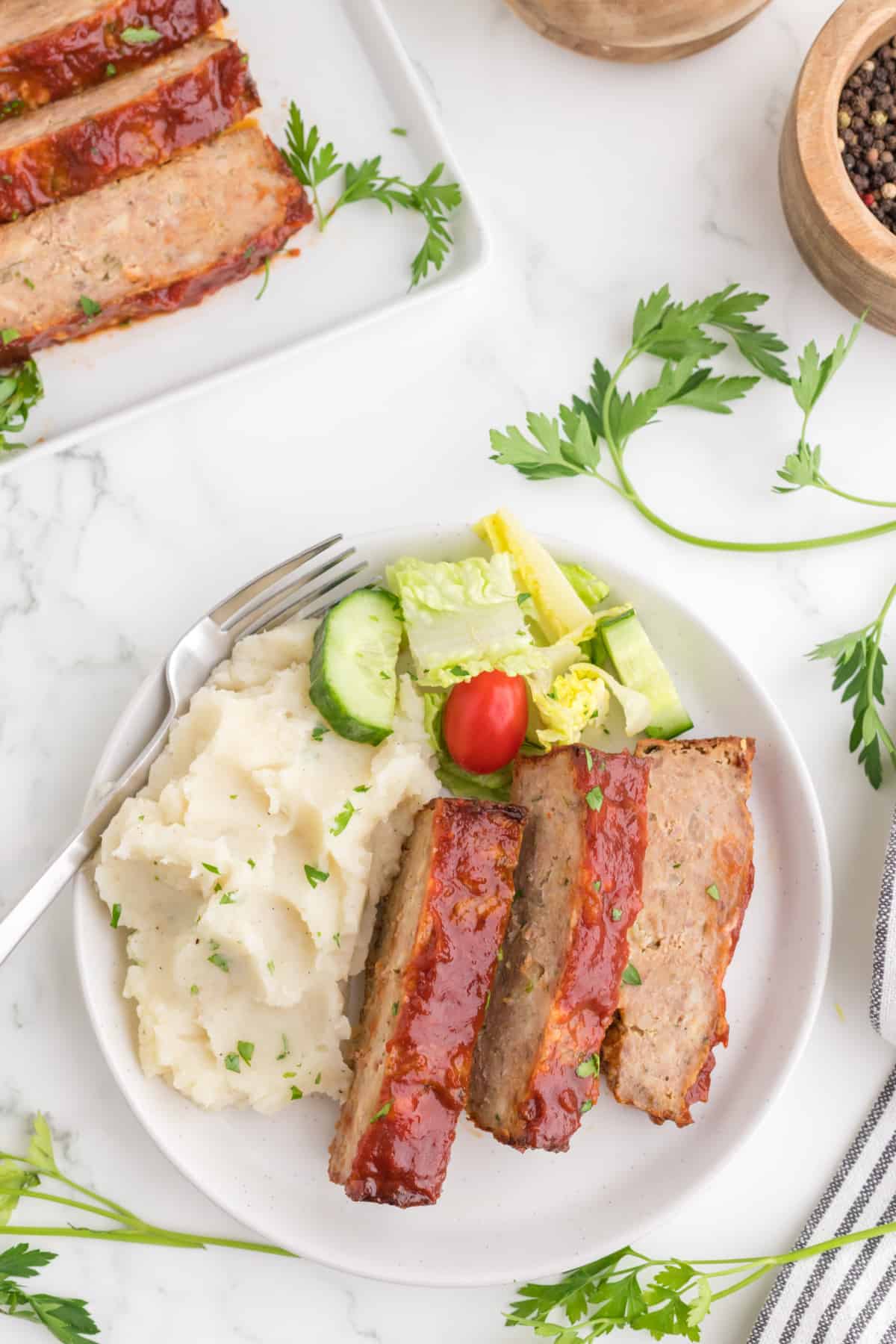food, with Ground Chicken Meatloaf