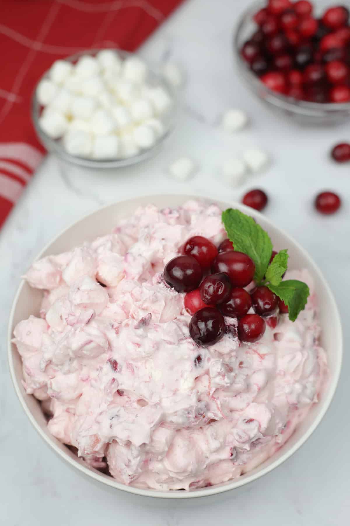 Quick and Easy Cranberry Fluff Salad