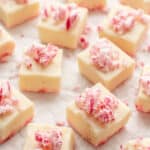 food, with White Chocolate Peppermint Fudge