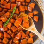 food, with Stovetop Candied Sweet Potatoes