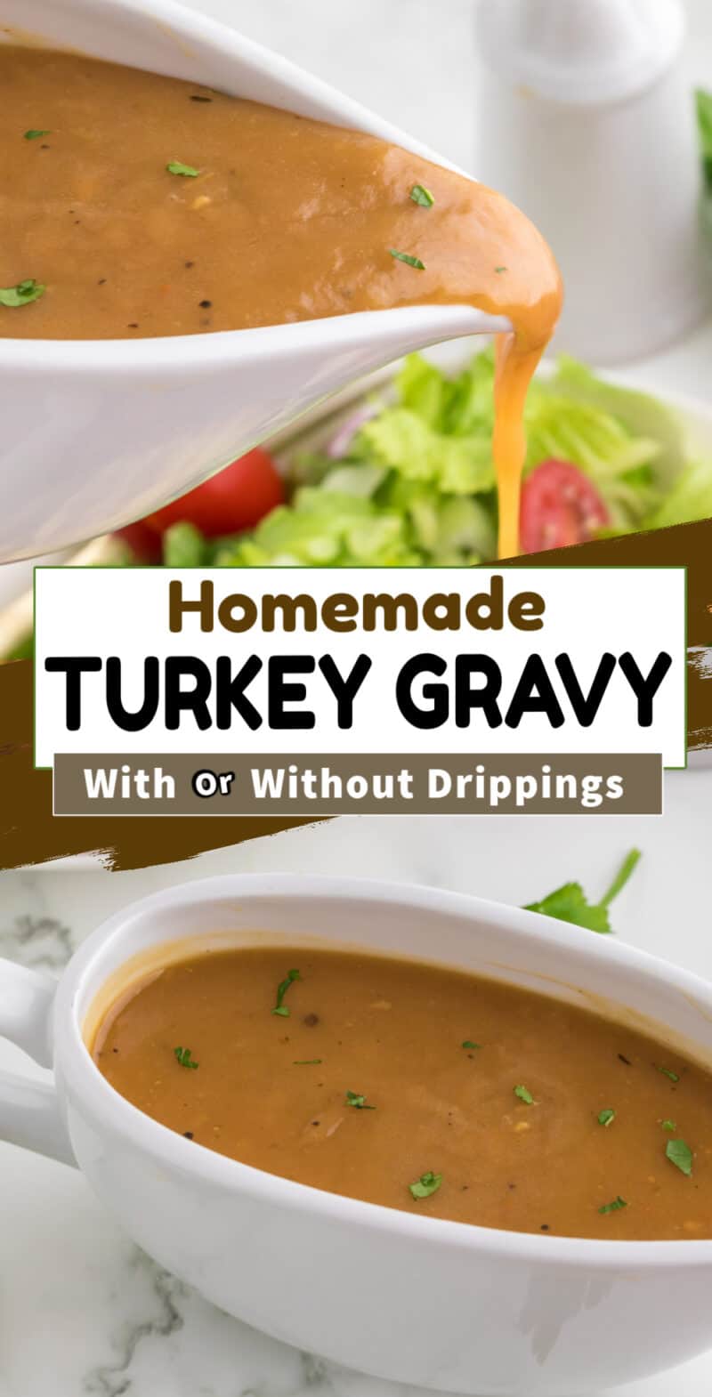 food, with Homemade Turkey Gravy