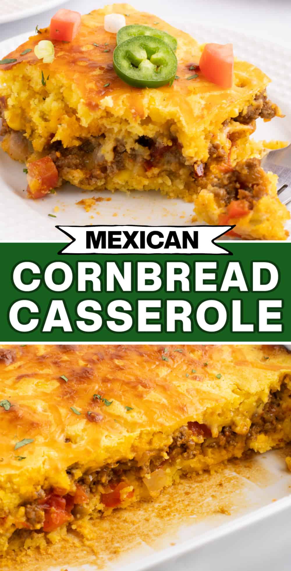 food, with Mexican Cornbread Casserole