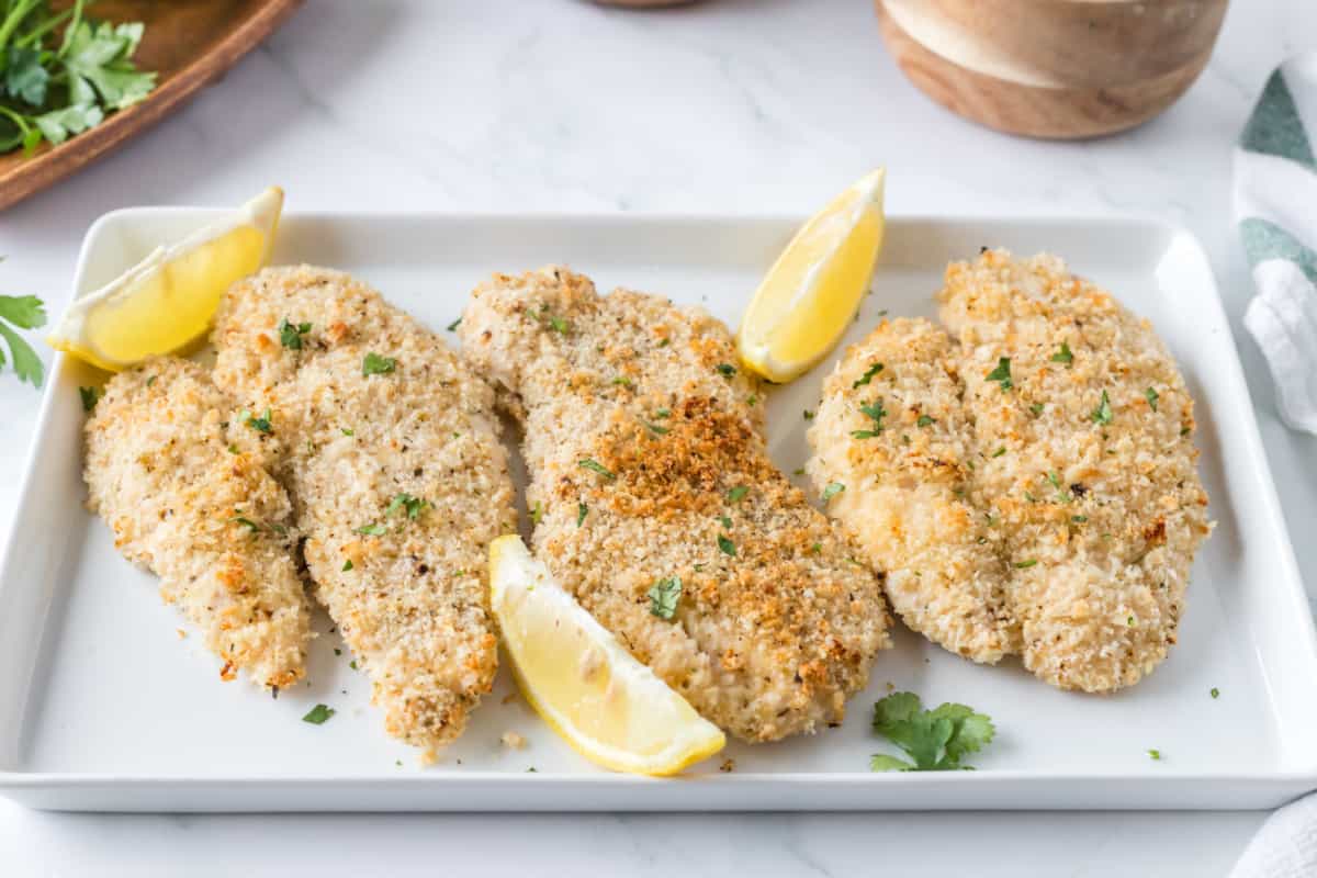 food, with Baked Panko Chicken