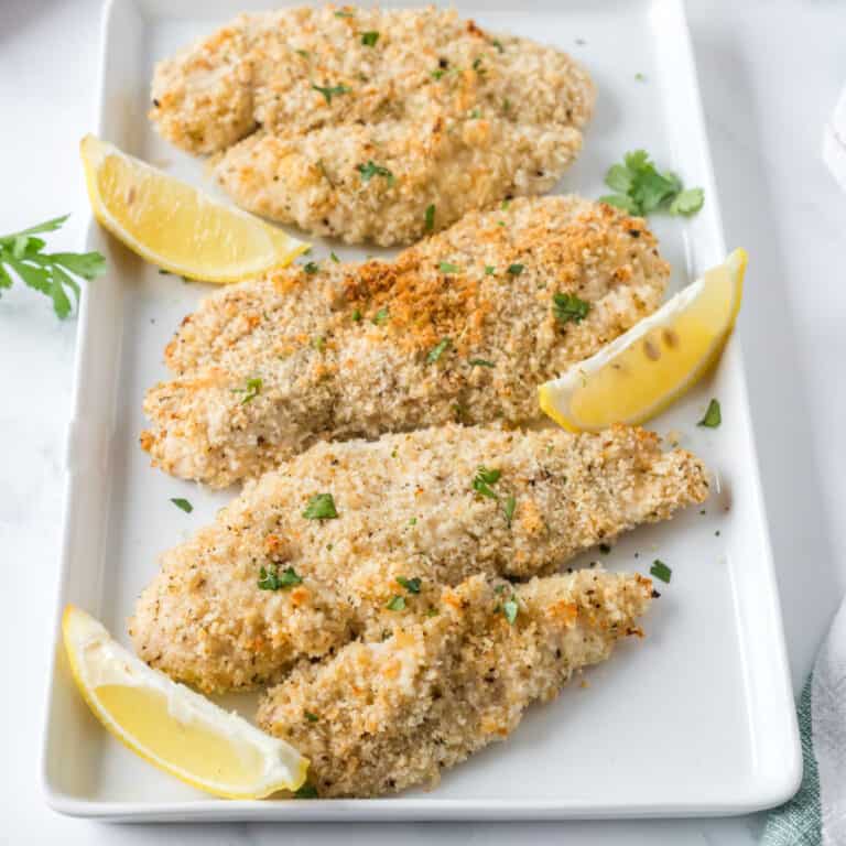 food, with Baked Panko Chicken
