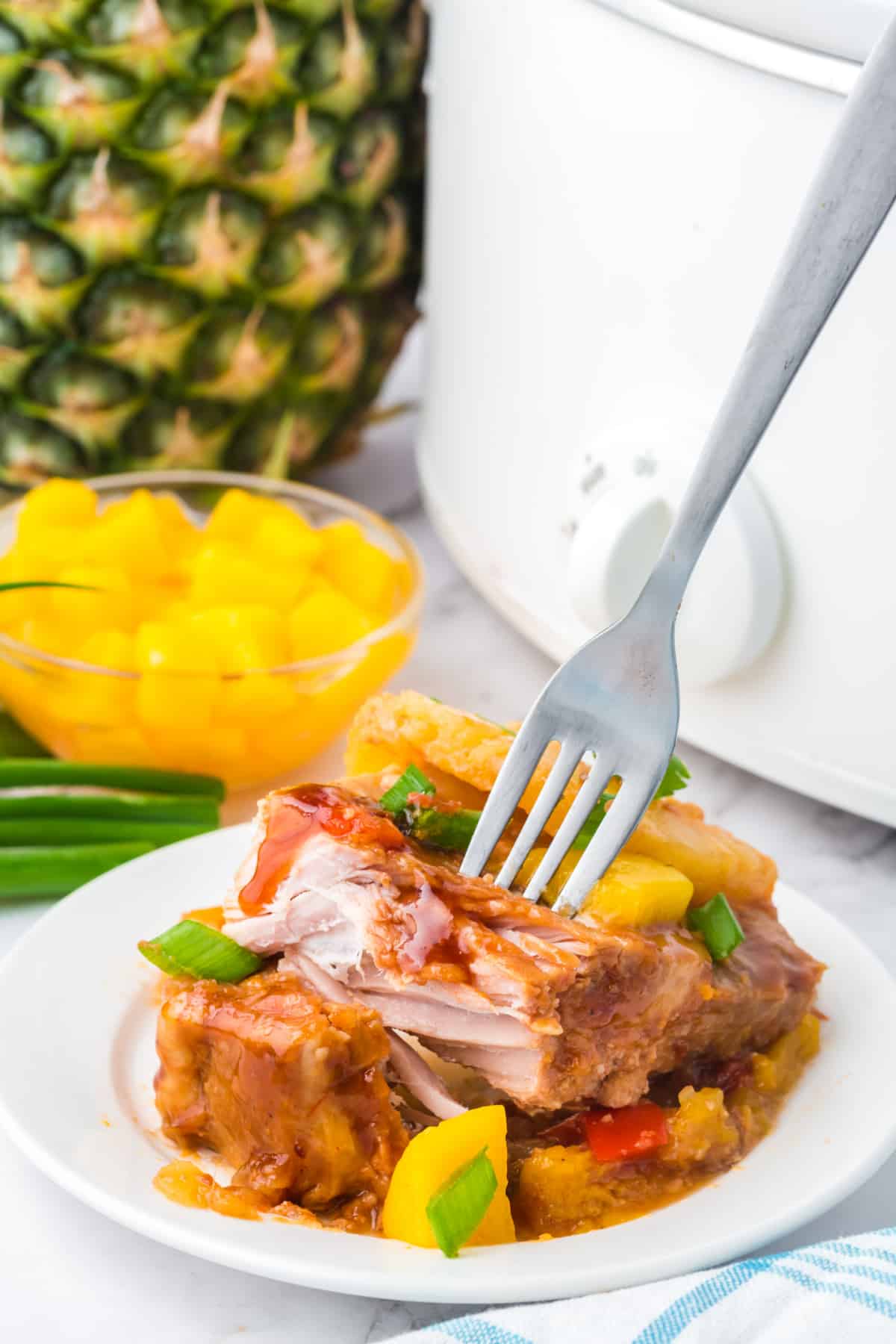 food, with Slow Cooker Hawaiian Pork Chops