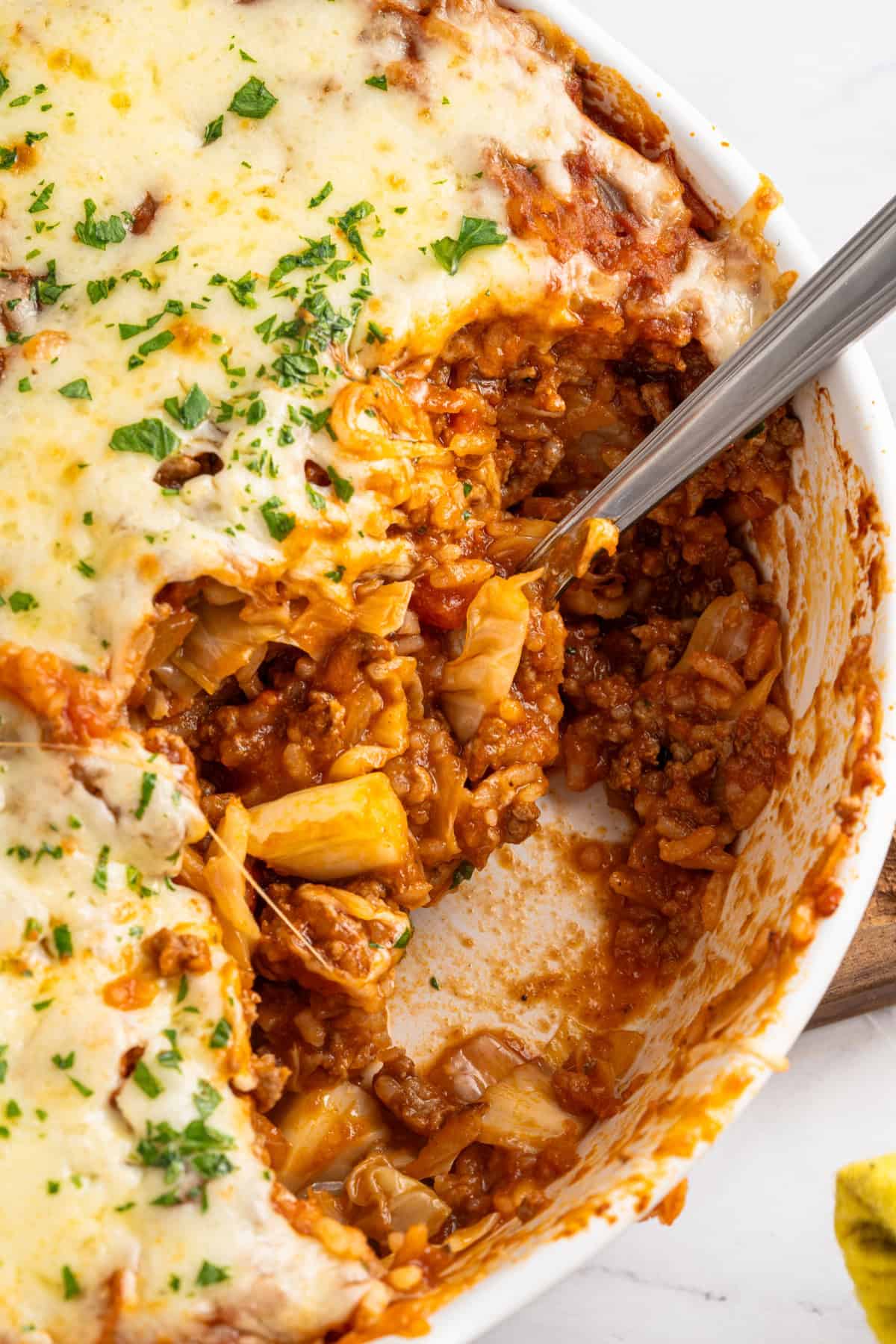 food, with Stuffed Cabbage Casserole