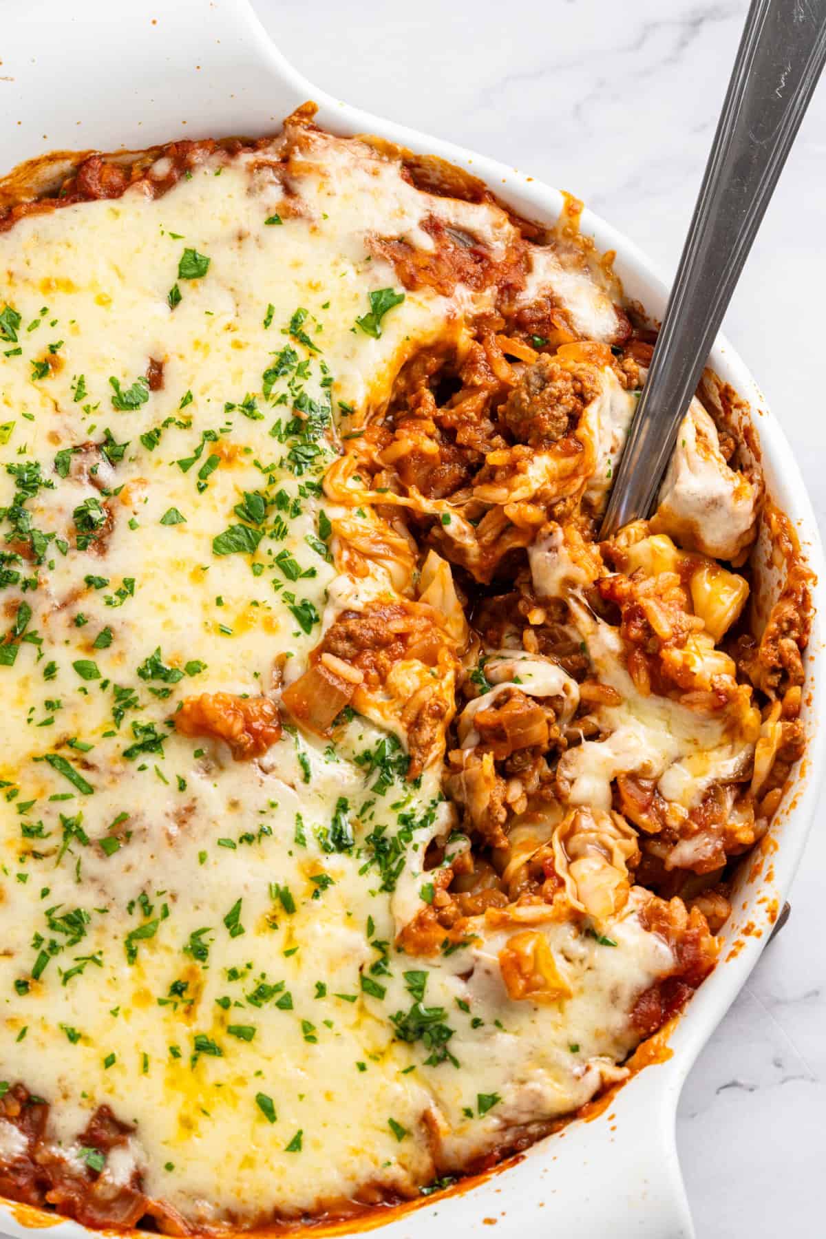 food, with Stuffed Cabbage Casserole