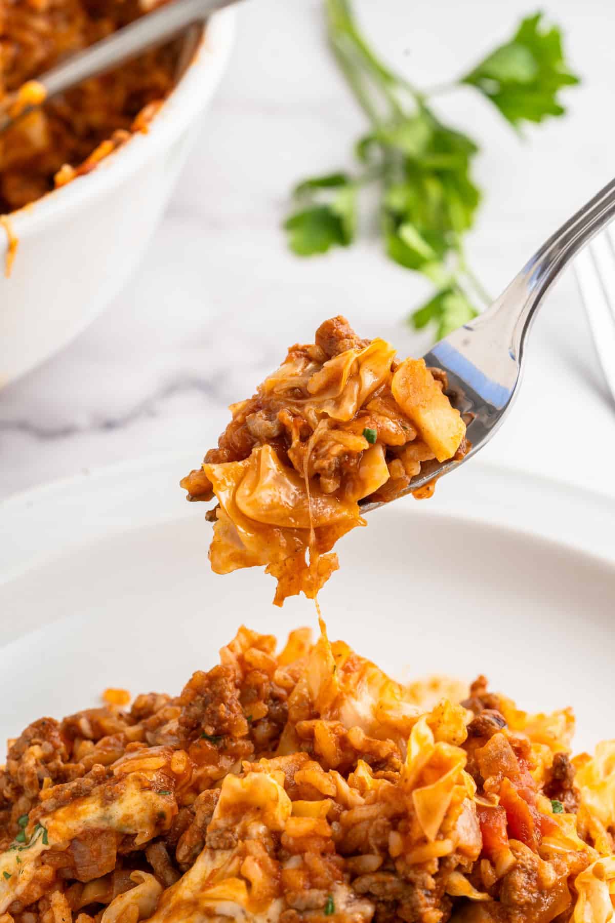 food, with Stuffed Cabbage Casserole