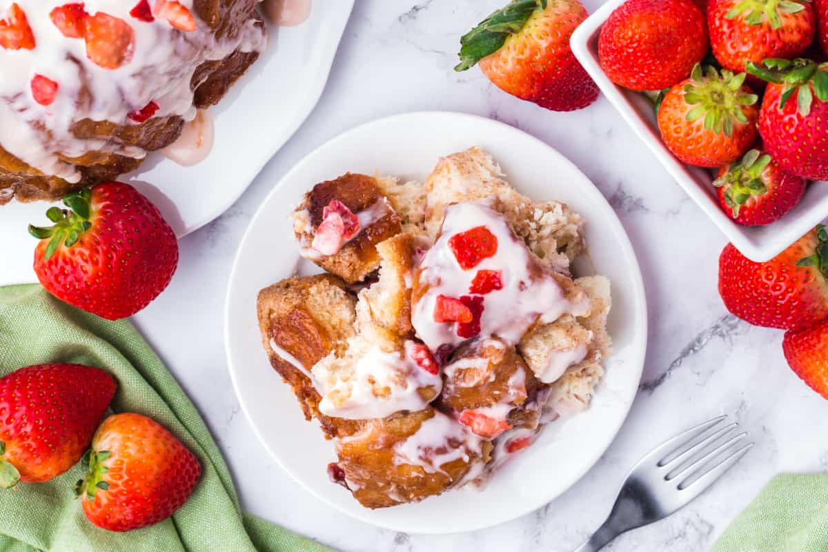 food, with Strawberry Monkey Bread