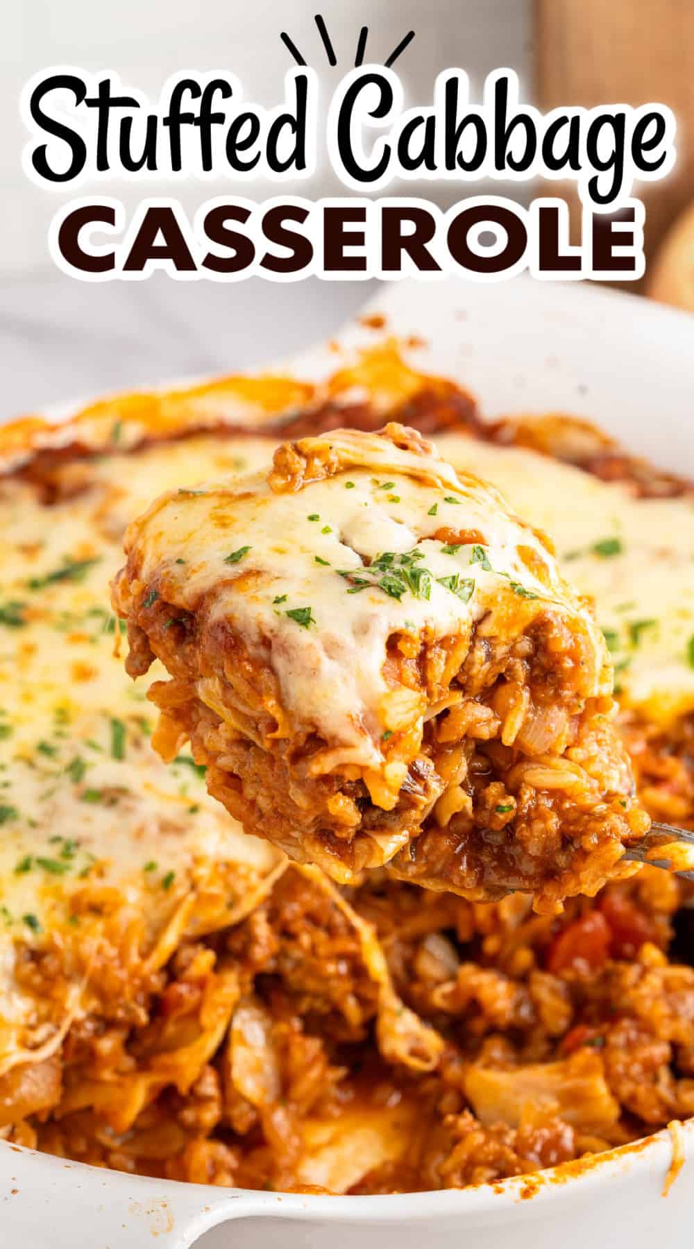 Easy Stuffed Cabbage Casserole - My Organized Chaos