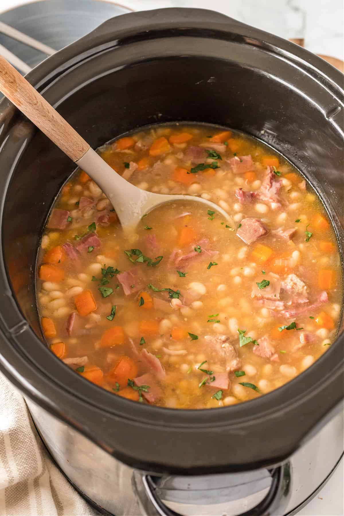 food, with Crockpot Ham and Bean Soup