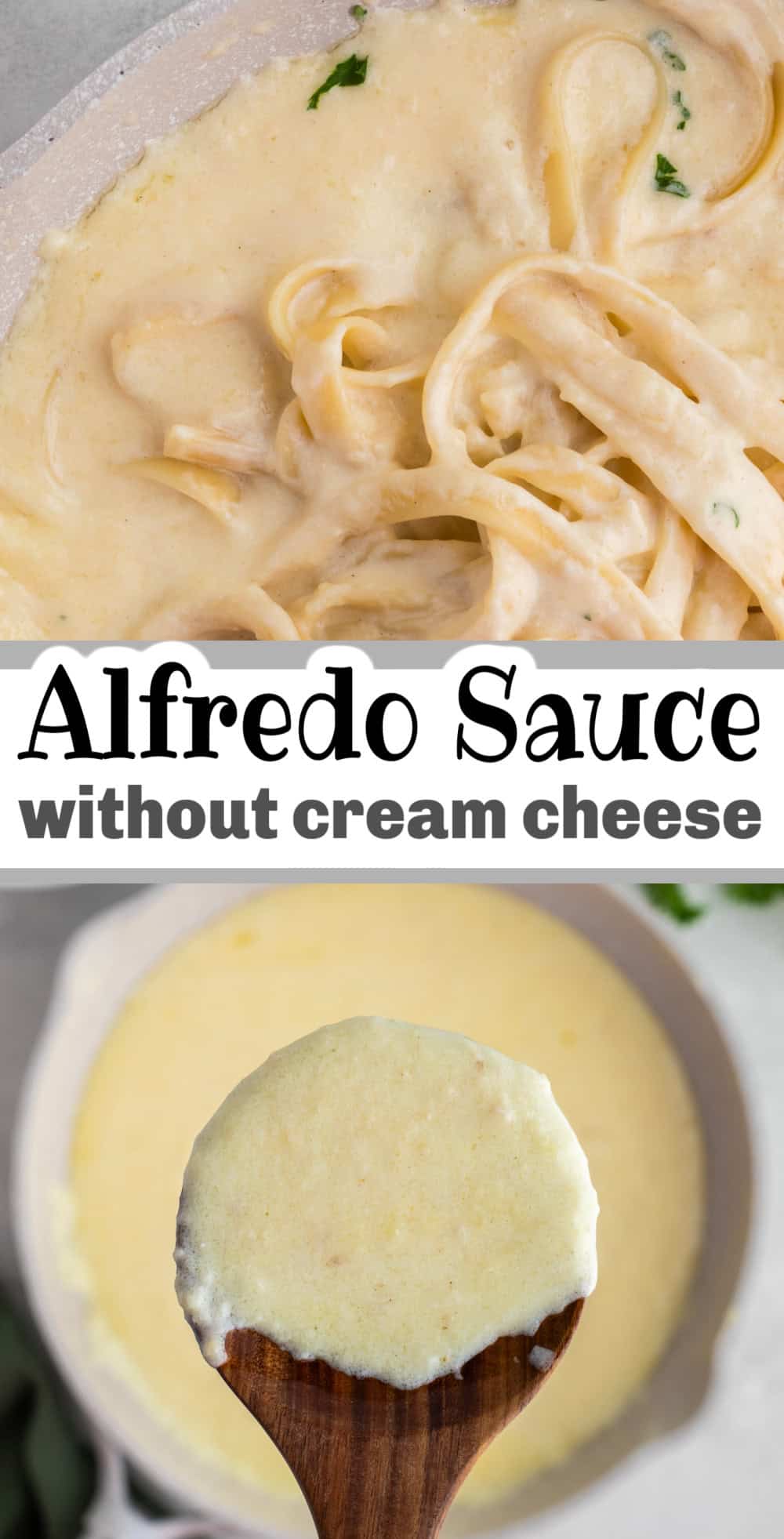 food, with alfredo sauce