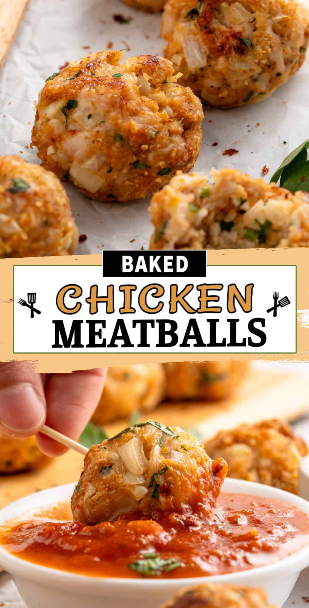 food, with Chicken Meatballs