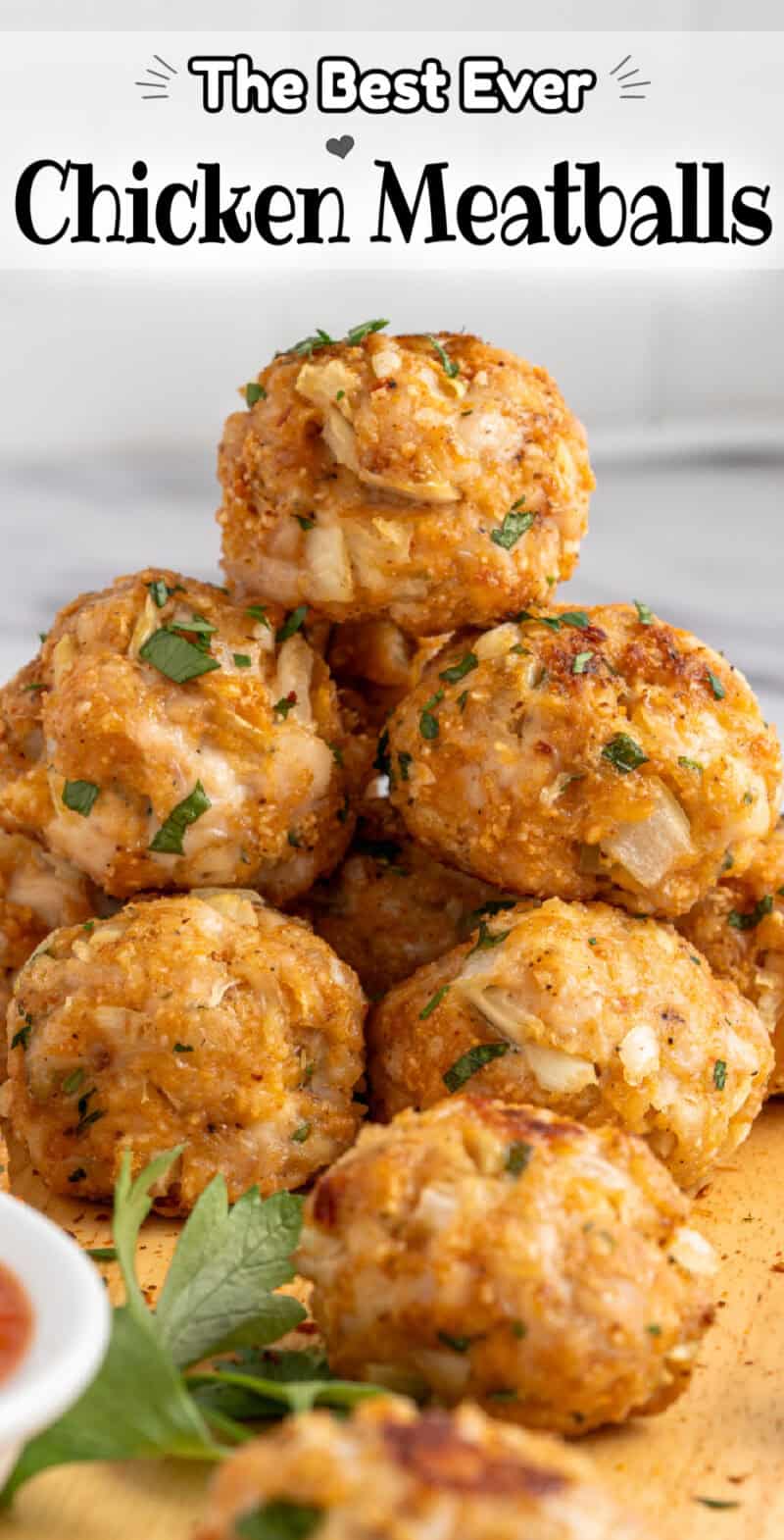 food, with Chicken Meatballs