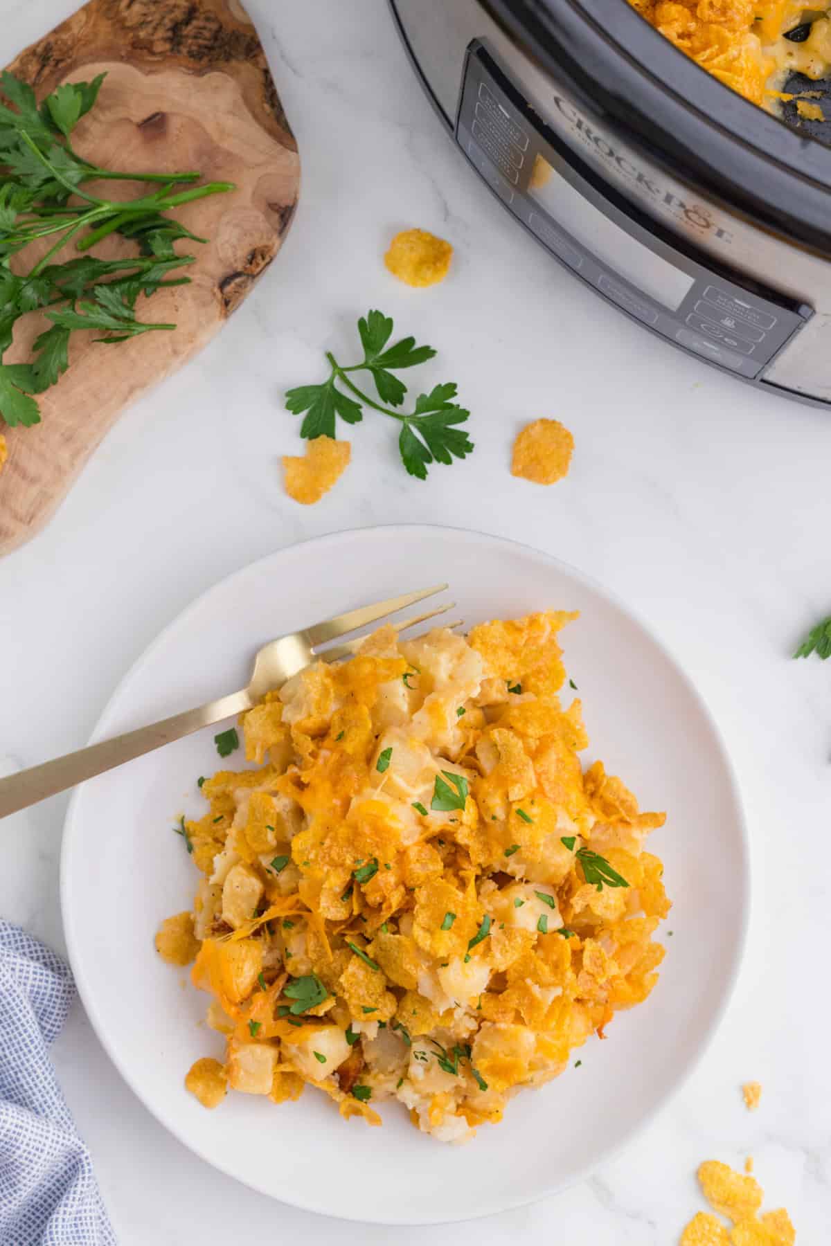 food, with Crockpot Funeral Potatoes