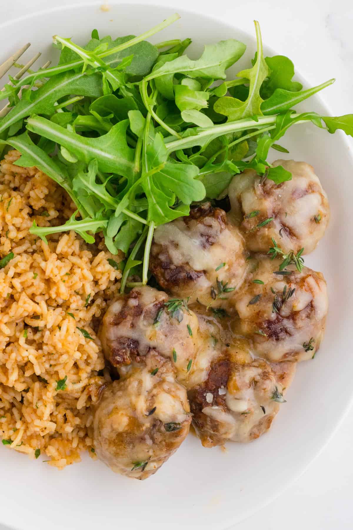 food, with French Onion Meatballs