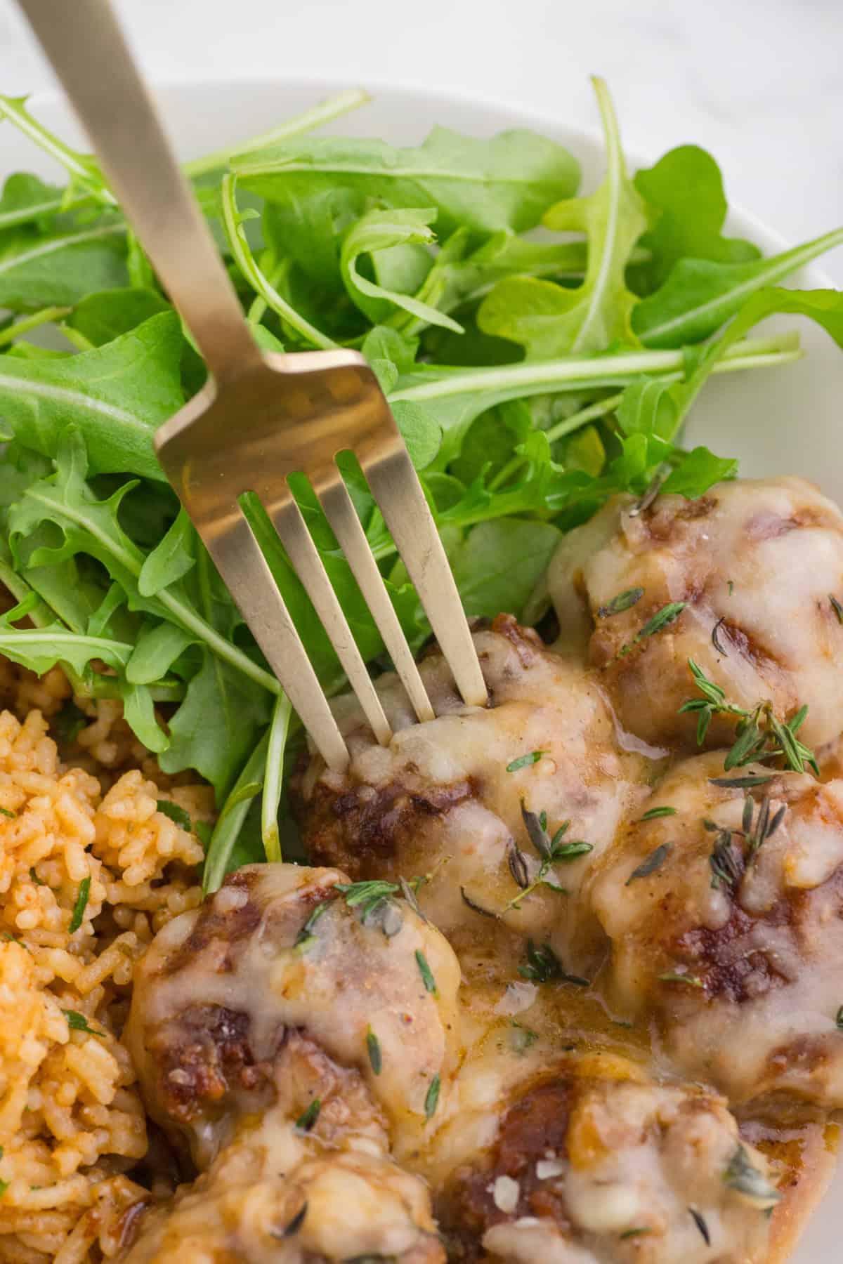 food, with French Onion Meatballs