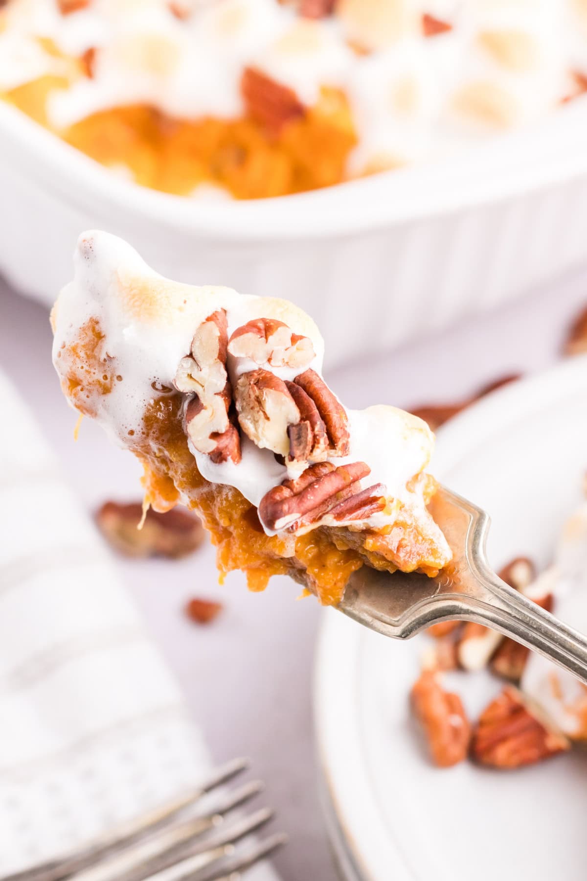 food, with Sweet Potato Casserole with Marshmallows