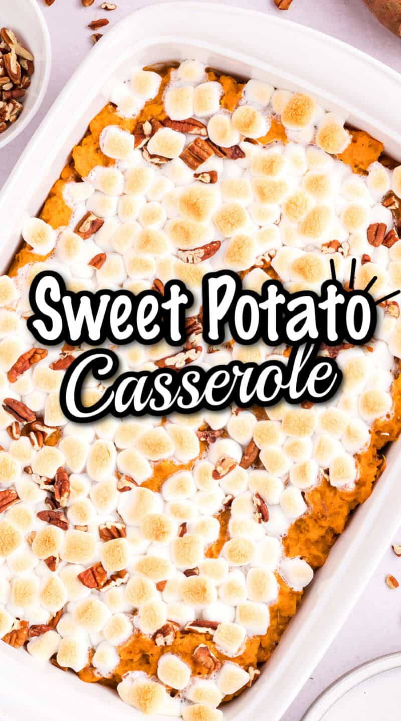 food, with Sweet Potato Casserole with Marshmallows