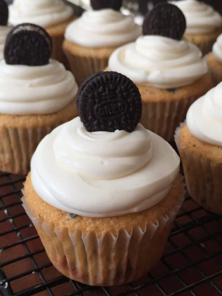 Oreos Cookies and Cream Cupcakes.