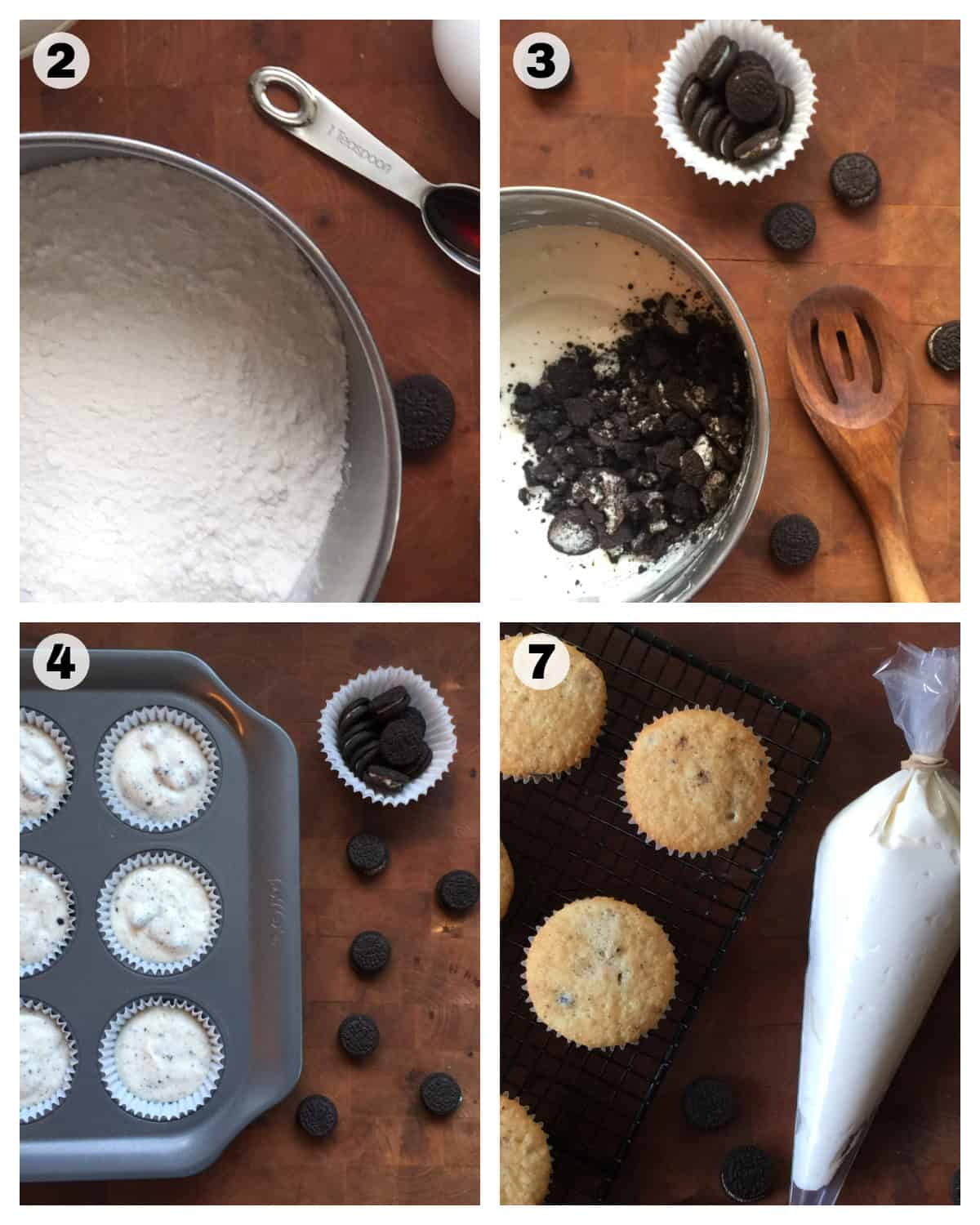 Oreos Cookies and Cream Cupcakes.