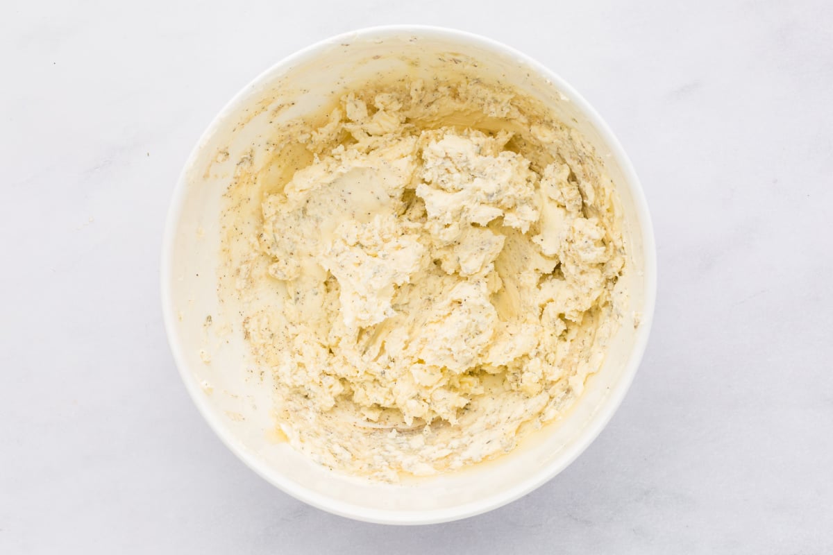 butter rub in a small bowl for glazed turkey.