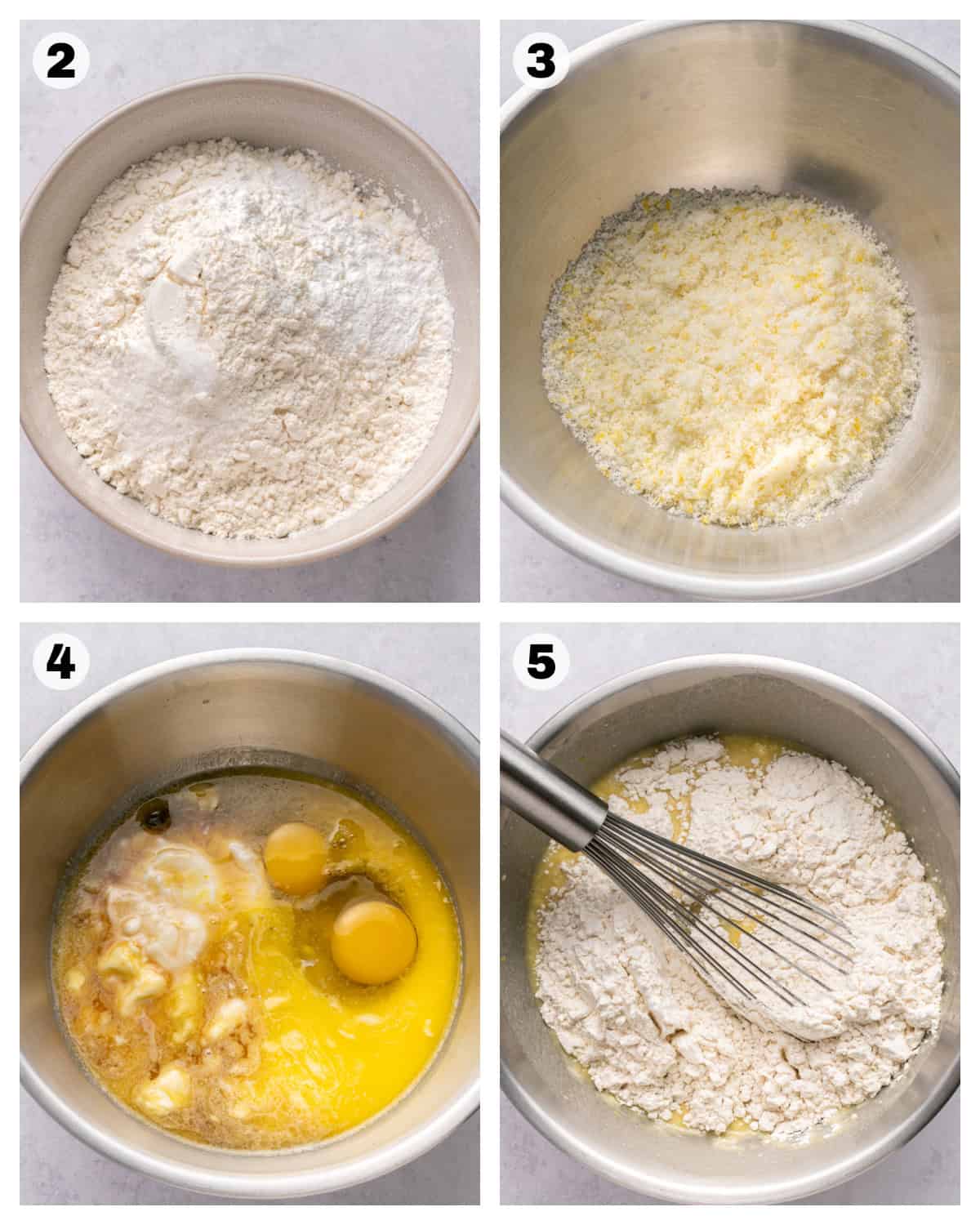 Batter to make Blackberry Lemon Loaf.