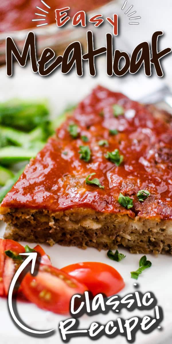 meatloaf made with stove top stuffing on a white plate.